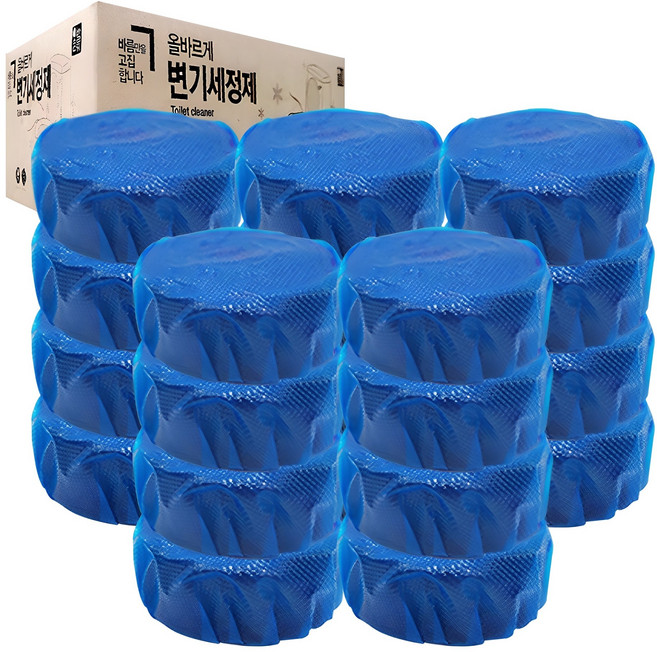 올바르게 올왜프 변기세정제, 50g, 20개