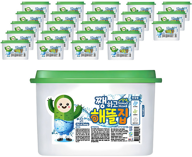 쨍하고해뜰집 옷장용 볼타입 제습제 본품, 260g, 24개