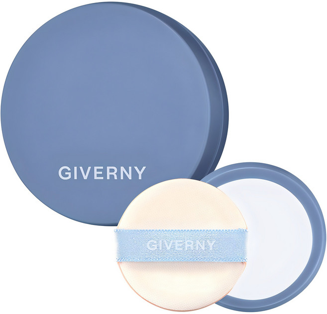 지베르니 밀착 커버 파운데이션 미니 휴대용기 64mm, 블루, 1개