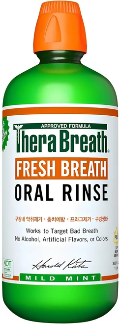 테라브레스 프레시브레스 오랄린스 구강청결제 마일드민트, 1L, 1개 - 쿠팡