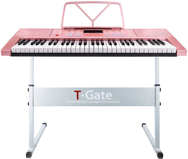 토이게이트 교습용 디지털 피아노 슬림형 TYPE A, 핑크, 1개