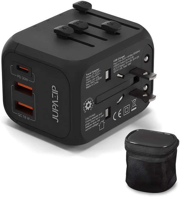 주파집 여행용 멀티 어댑터 PD 30W JP-AD300, 1개