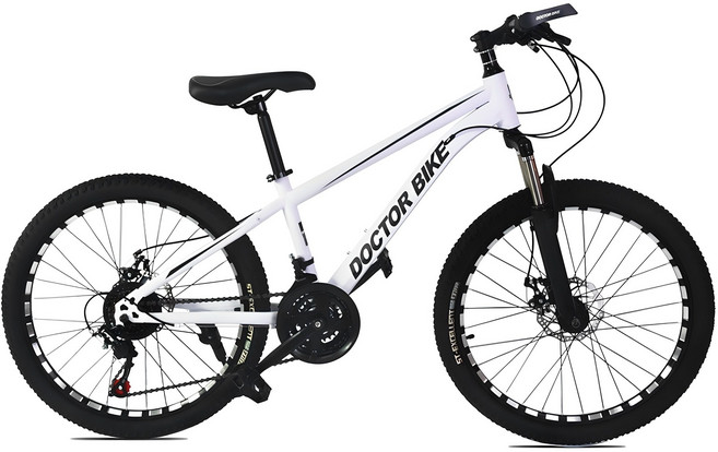 닥터바이크 F-24 MTB자전거 E2 BIKE_VOL2, 멧화이트, 170cm, 1개