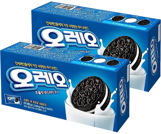 동서 오레오 화이트 샌드위치 쿠키, 300g, 2개