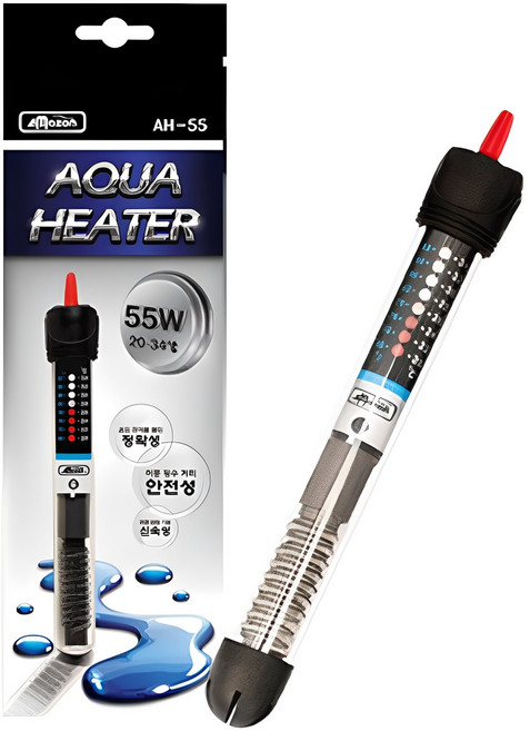 아마존 아쿠아리움 히터 55W AH-55 랜덤 발송, 1개