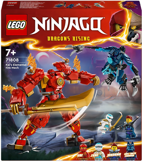 레고 닌자고 71808 카이의 엘리멘탈 파이어 로봇, 1개, 혼합색상