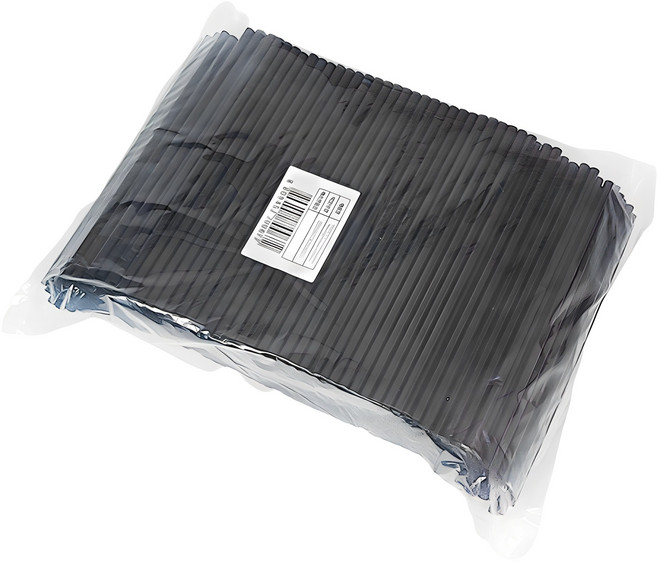 일자 검정 벌크포장 빨대 7 x 210 mm, 500개입, 1개