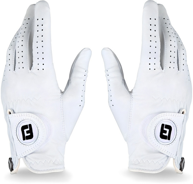 풋조이 여성용 양피 카브레타소프 골프장갑 양손용, 화이트, 1개