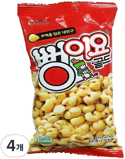 뻥이요 골드, 60g, 4개
