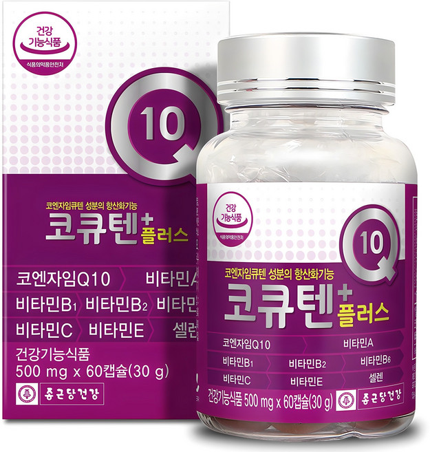 종근당건강 코큐텐 플러스, 60정, 1개