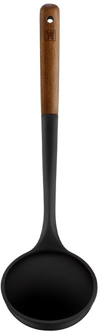 바겐슈타이거 플렉시벨 플래티넘 실리콘 국자, 블랙, 1개