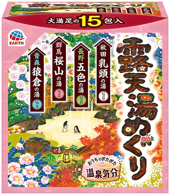 바스로망 온천기행 4계절 노천 입욕제 15p, 450g, 1개