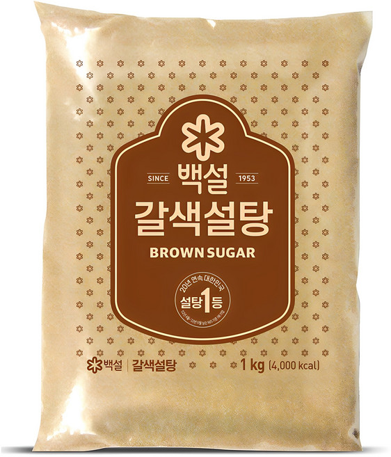 백설 갈색설탕, 1kg, 1개