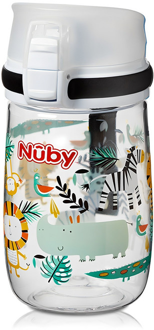 누비 정글 유아물병, 300ml, 1개, 보태니컬화이트