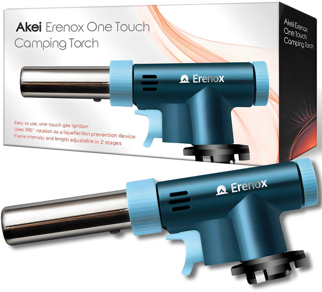 아케이 에레녹스 원터치 캠핑토치, 혼합색상, 1개