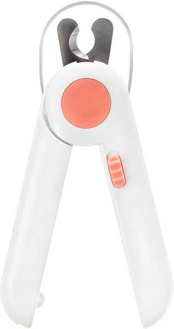 탐사 KC인증 배터리가 포함된 반려동물 LED 발톱깎기 4.3*15cm 핑크, 95g, 1개