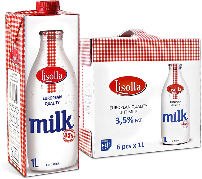 믈레코비타 리솔라 멸균우유, 1L, 6개