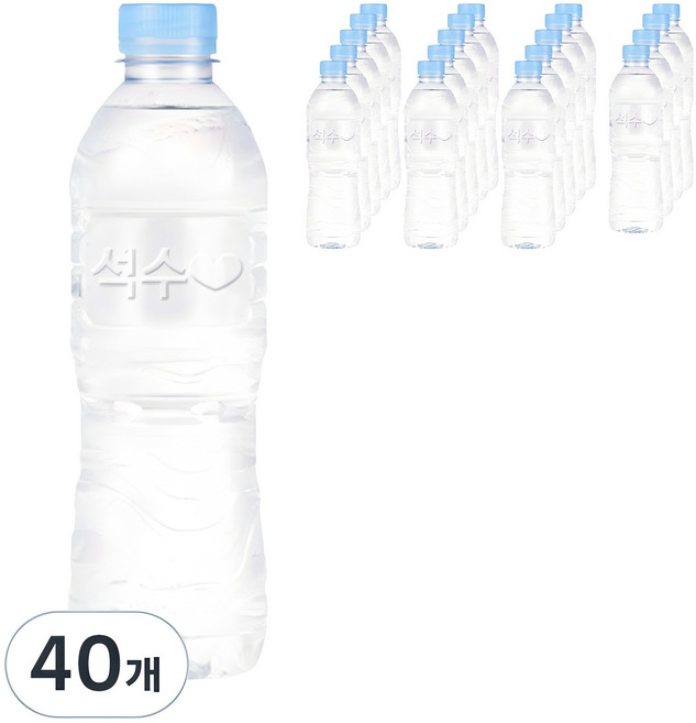 석수 무라벨, 500ml, 40개
