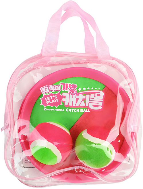 11000 찍찍이 가방 캐치볼, 핑크, 1개