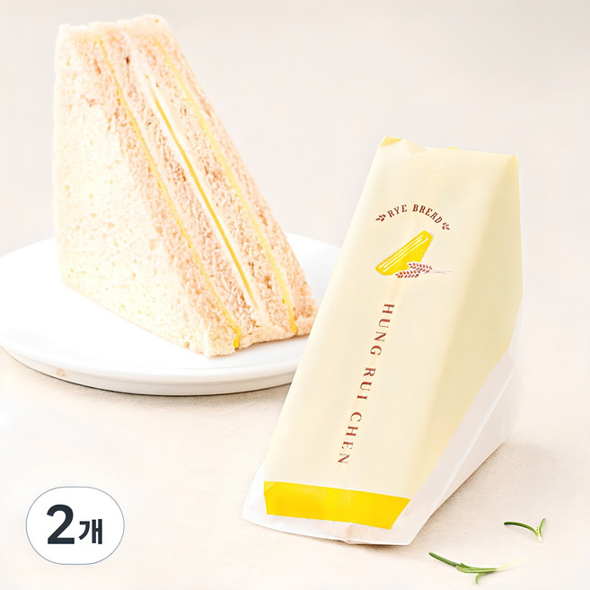 홍루이젠 호밀빵 치즈 샌드위치, 67g, 2개