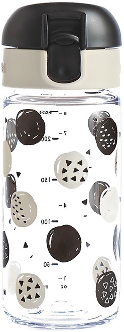 릿첼 AQ 슬림 드링킹 유아용컵, 240ml, 1개, 블랙