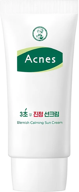 아크네스 3초 진정 선크림 SPF50+ PA++++, 50ml, 1개 - 쿠팡