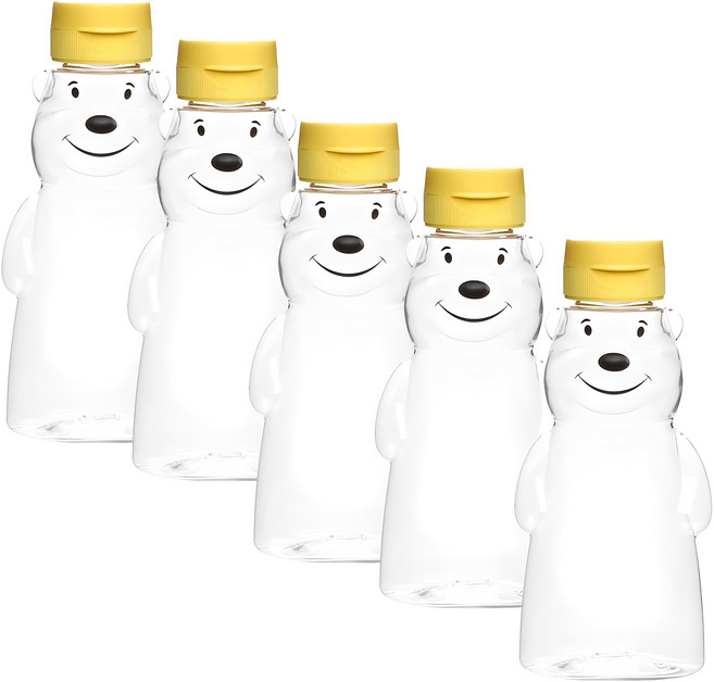 플라라 곰돌이 소스통 소, 180ml, 5개