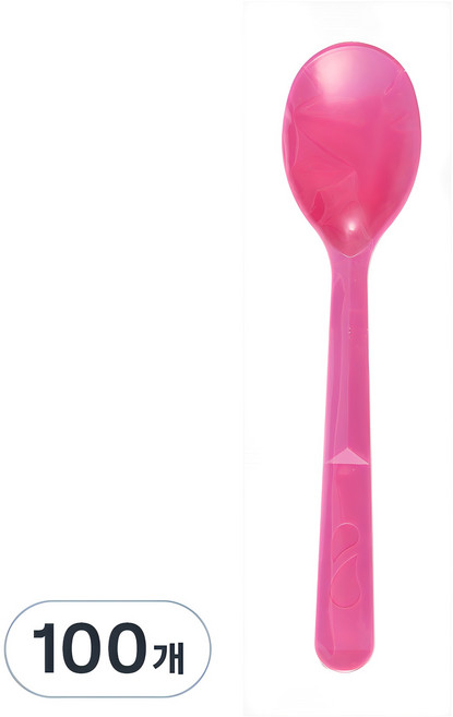 코멧 아이스크림 스푼 핑크, 1개, 100개입