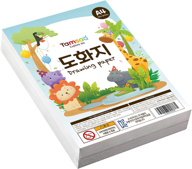 탐사 스케치북 도화지 130g A4, 1개