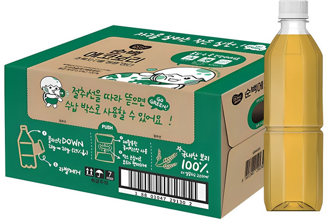 동원 무라벨 에코보리, 350ml, 24개