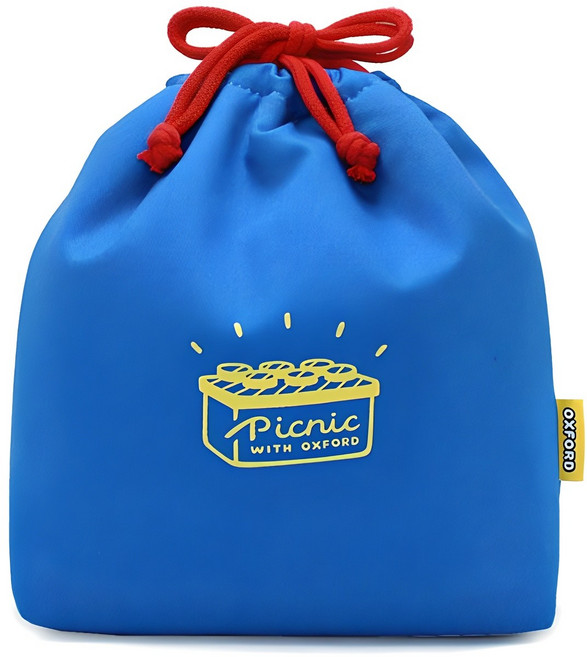 옥스포드 런치박스 보온보냉파우치, 블루, 1개
