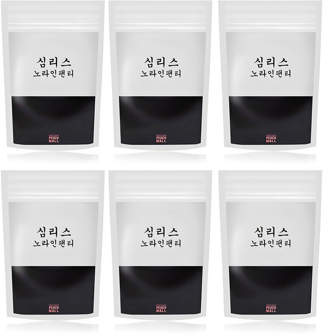 PEACH MALL 女款無縫內褲 6入, 黑色的