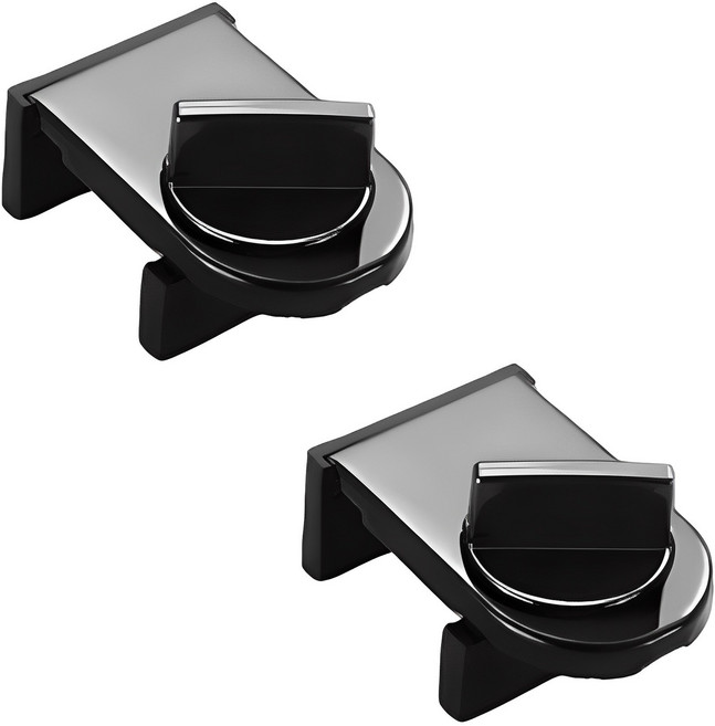 GUNU 다이얼 창문 안전 잠금장치, 블랙, 2개