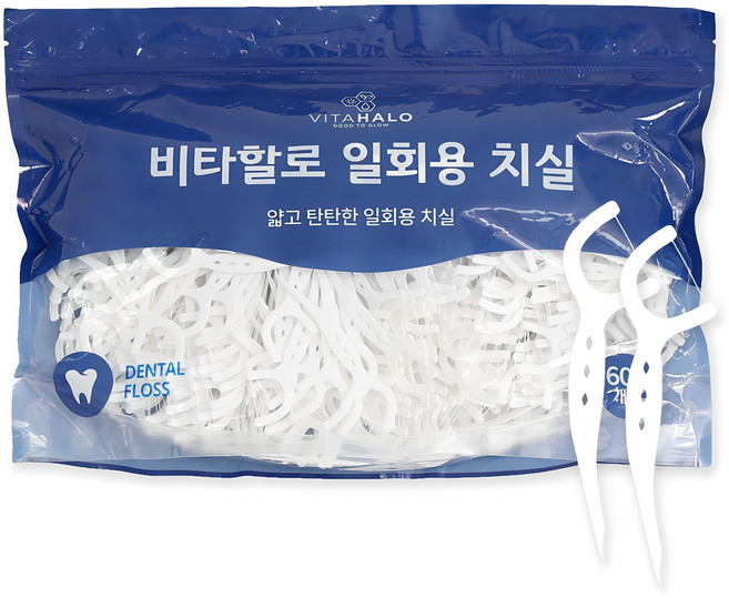 비타할로 일회용 치실, 600개입, 1개
