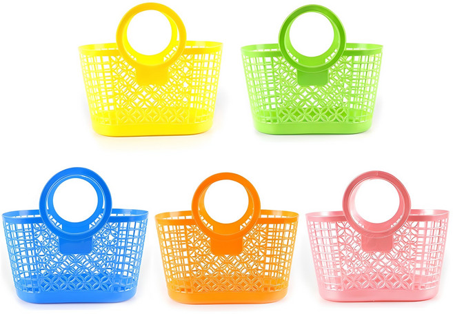 유니아트 시장바구니 5종 세트, 혼합색상, 1세트