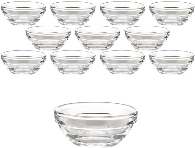 삼호유리 럭키글라스 미니 소스볼, 12개