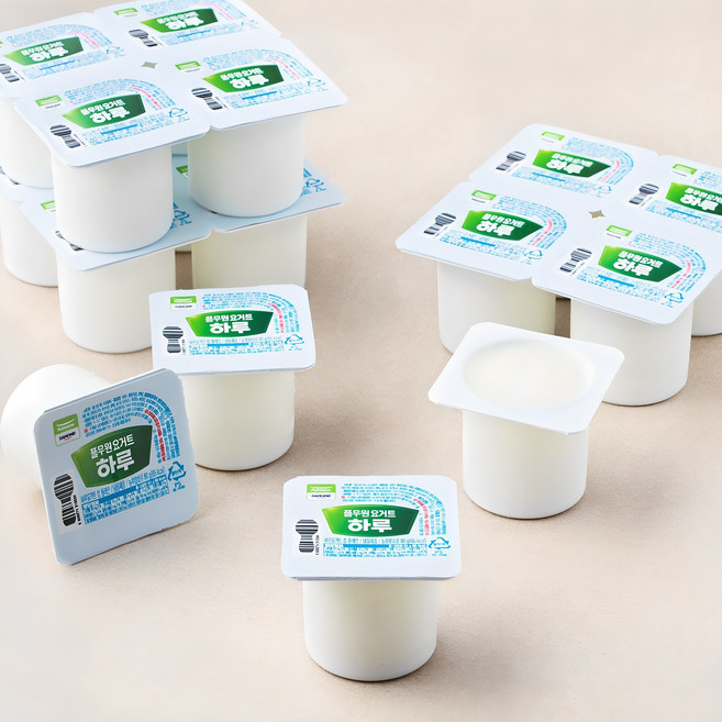 풀무원다논 하루 요거트 컵플레인, 320g, 4개