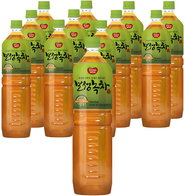 동원보성녹차 음료, 1.5L, 12개