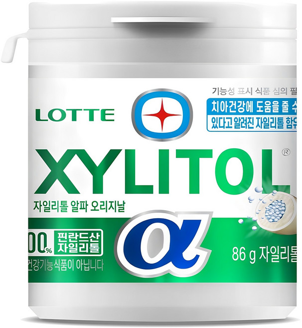 롯데자일리톨 알파 오리지날, 86g, 1개