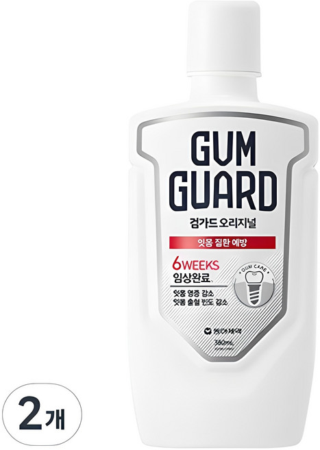 검가드 오리지널 구강청결제, 380ml, 2개