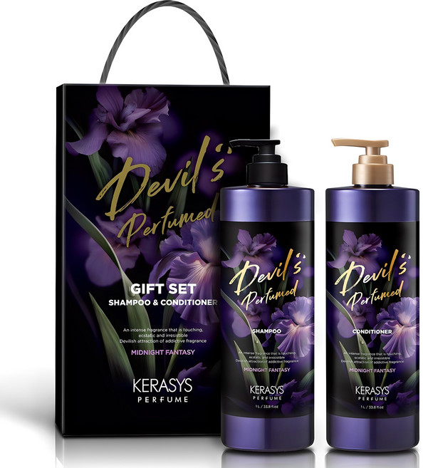 케라시스 데빌스 퍼퓸 미드나잇 판타지 헤어케어 2종 선물세트, 1세트