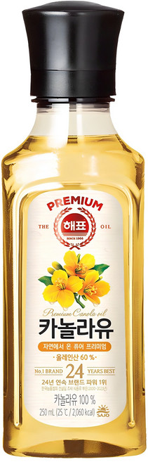 해표 카놀라유, 250ml, 1개