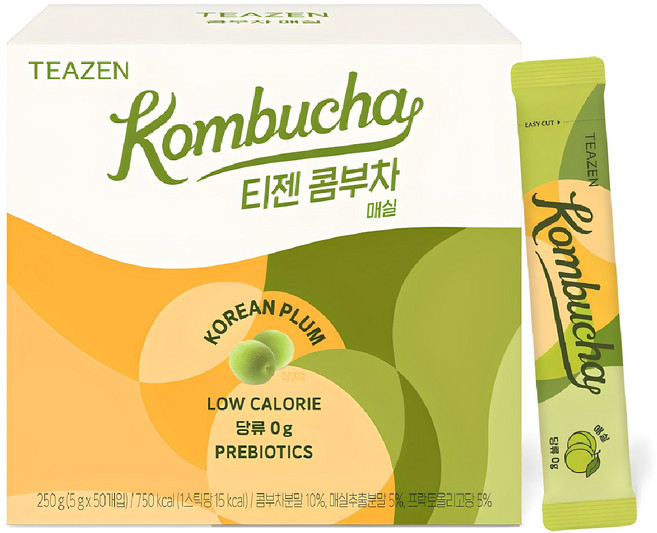 티젠 콤부차 매실, 5g, 50개입, 1개