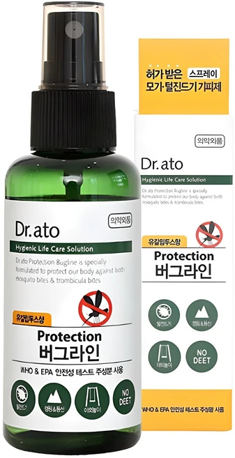 닥터아토 프로텍션 버그라인 해충기피스프레이, 60ml, 1개 - 쿠팡