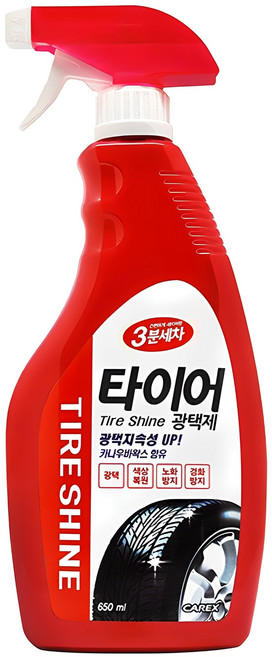 3분세차 타이어광택제, 650ml, 1개