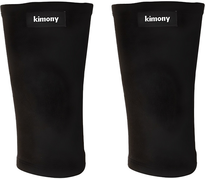 키모니 서포터 일반형 무릎보호대, 2개, 블랙