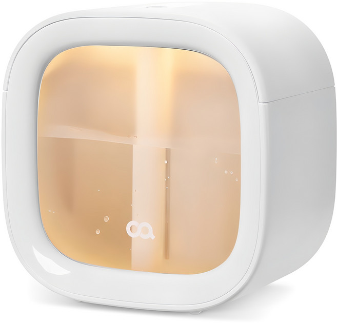 오아 스퀘어 미니 휴대용 초음파 탁상용 무선 가습기, OHM-068WH, 화이트
