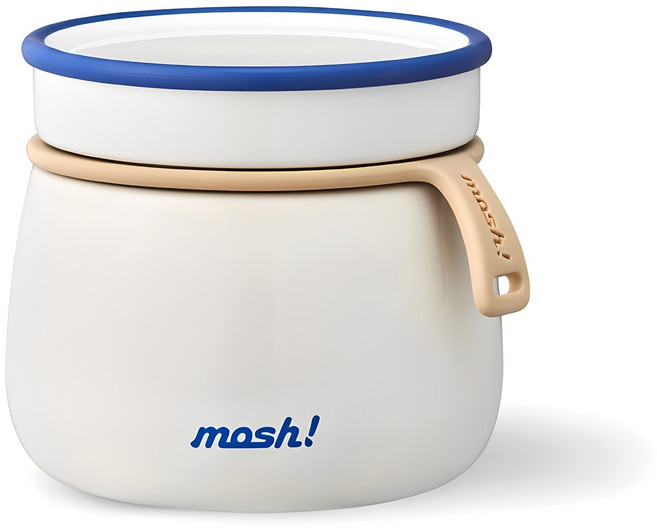 모슈 보온보냉 라떼 푸드자, 화이트, 350ml, 1개