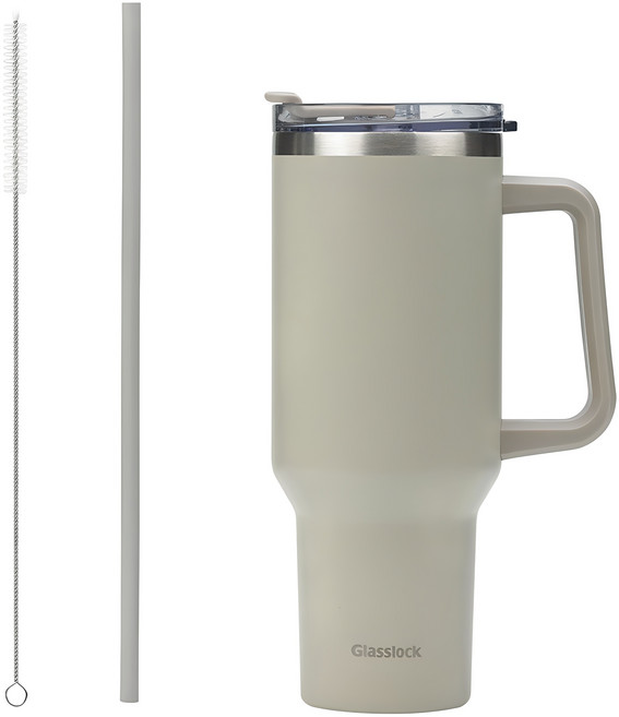 글라스락 메가 텀블러, 모카그레이, 1.2L, 1개