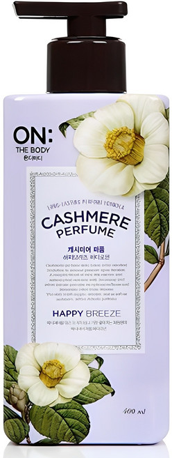 온더바디 캐시미어 퍼퓸 해피브리즈 바디로션, 400ml, 1개